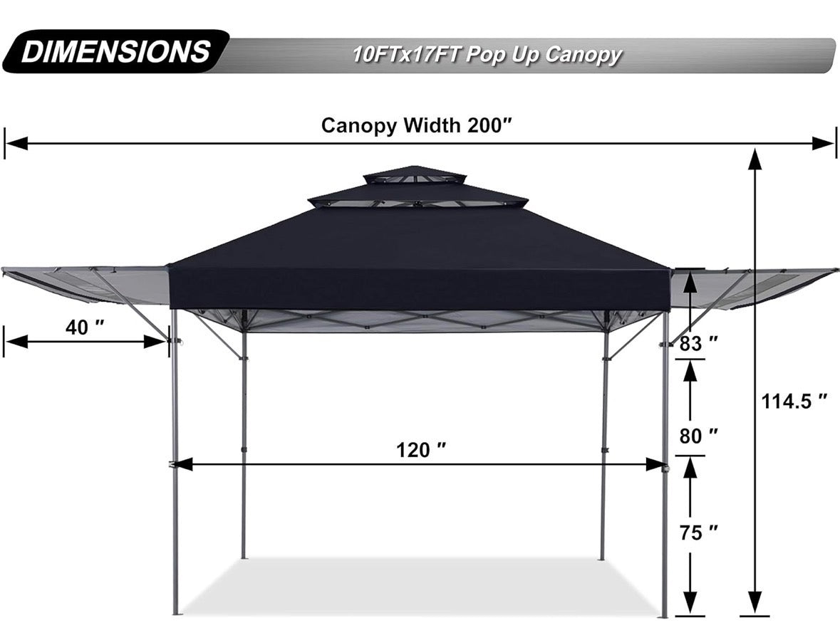 Canopy Vent Top Adjustable Awnings