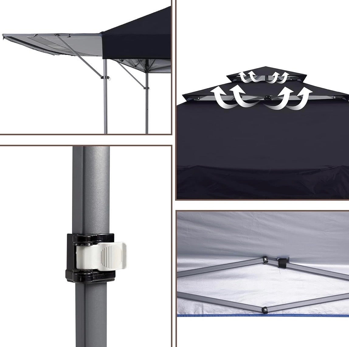 Canopy Vent Top Adjustable Awnings