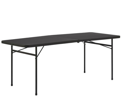 Black 6ft Rectangular Foldable tables