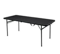 Black 6ft Rectangular Foldable tables